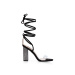 Sandals with crystal embellished high heels