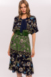 Viscose dress with bow