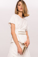 Golden waist belt top