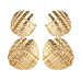 Textured linked shell earrings