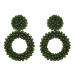 Crystal embellished hoop earrings