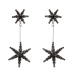 Crystal embellished star drop earrings
