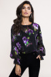 Top din vascoza cu imprimeu floral