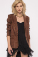 Check structured blazer