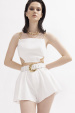 Chain detail crop top