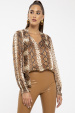 Snake-print top