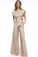 Flared viscose pants