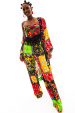 Printed viscose pants
