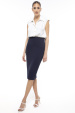 High waisted pencil skirt
