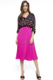 Pleated midi skirt