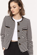 Striped cotton jacket