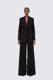Pantaloni din jacard cu strasuri