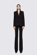 Crystal-embellished cotton pants