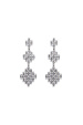 Zircon-embellished earrings