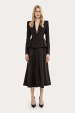 Button-detail midi skirt