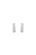 Crystal-embellished hoop earrings