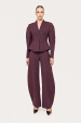 Tailored wool v-neck jacket