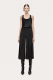 Satin layered-effect top