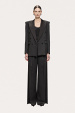 Pinstripe wide-leg pants
