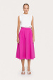 High-waisted cotton midi skirt
