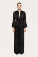 Wide-leg viscose pants