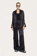 Wide-leg viscose pants