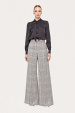 Bow detail viscose shirt