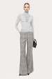 Lyocell wool-blend turtleneck top