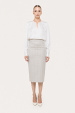 Sequins detail midi skirt
