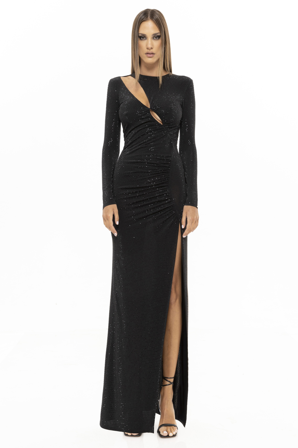 Rochie elastica cu aplicatie de cristale | RS13414 | NISSA