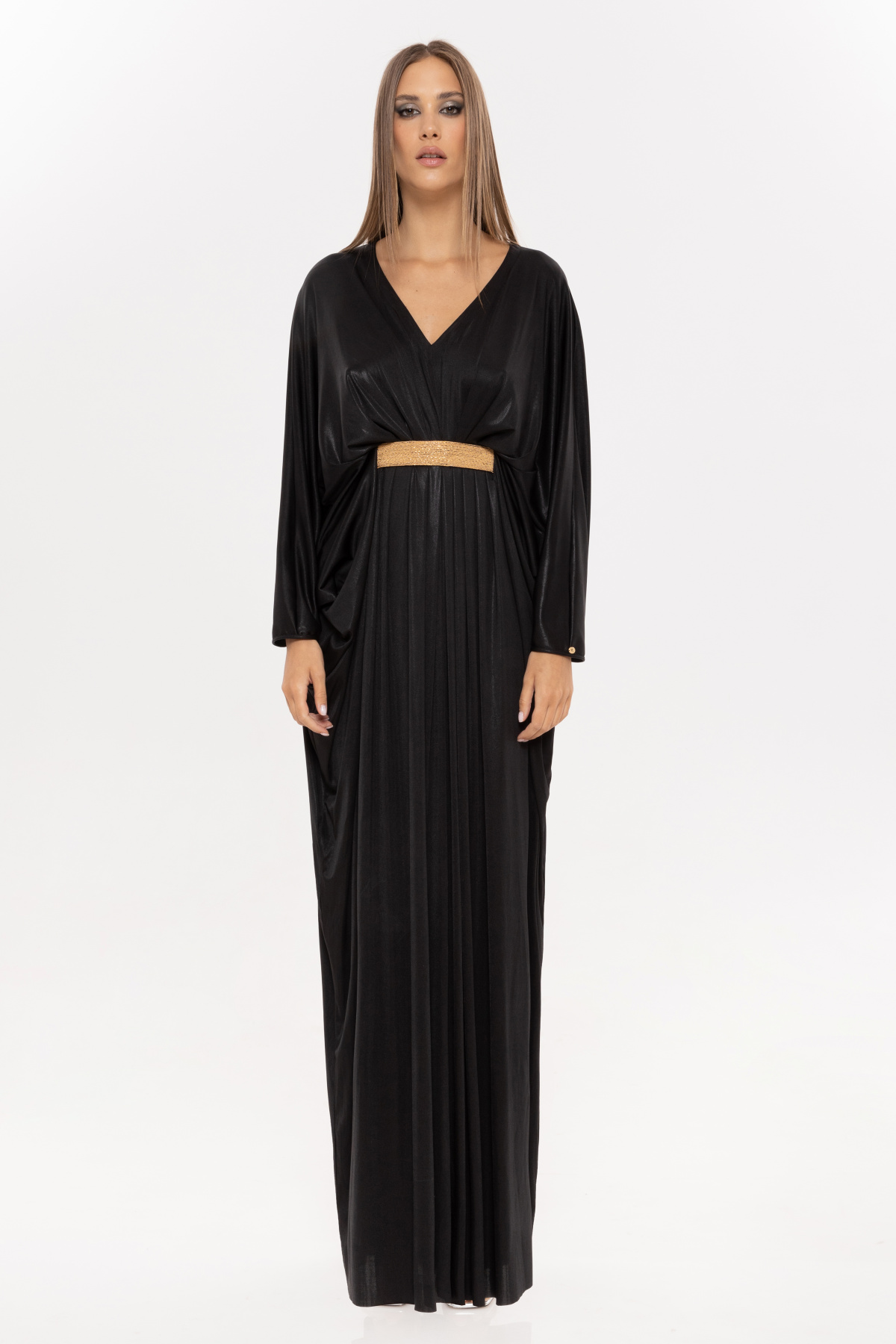 ROCHIE PLISATA CU APLICATIE DE FLORI 3D