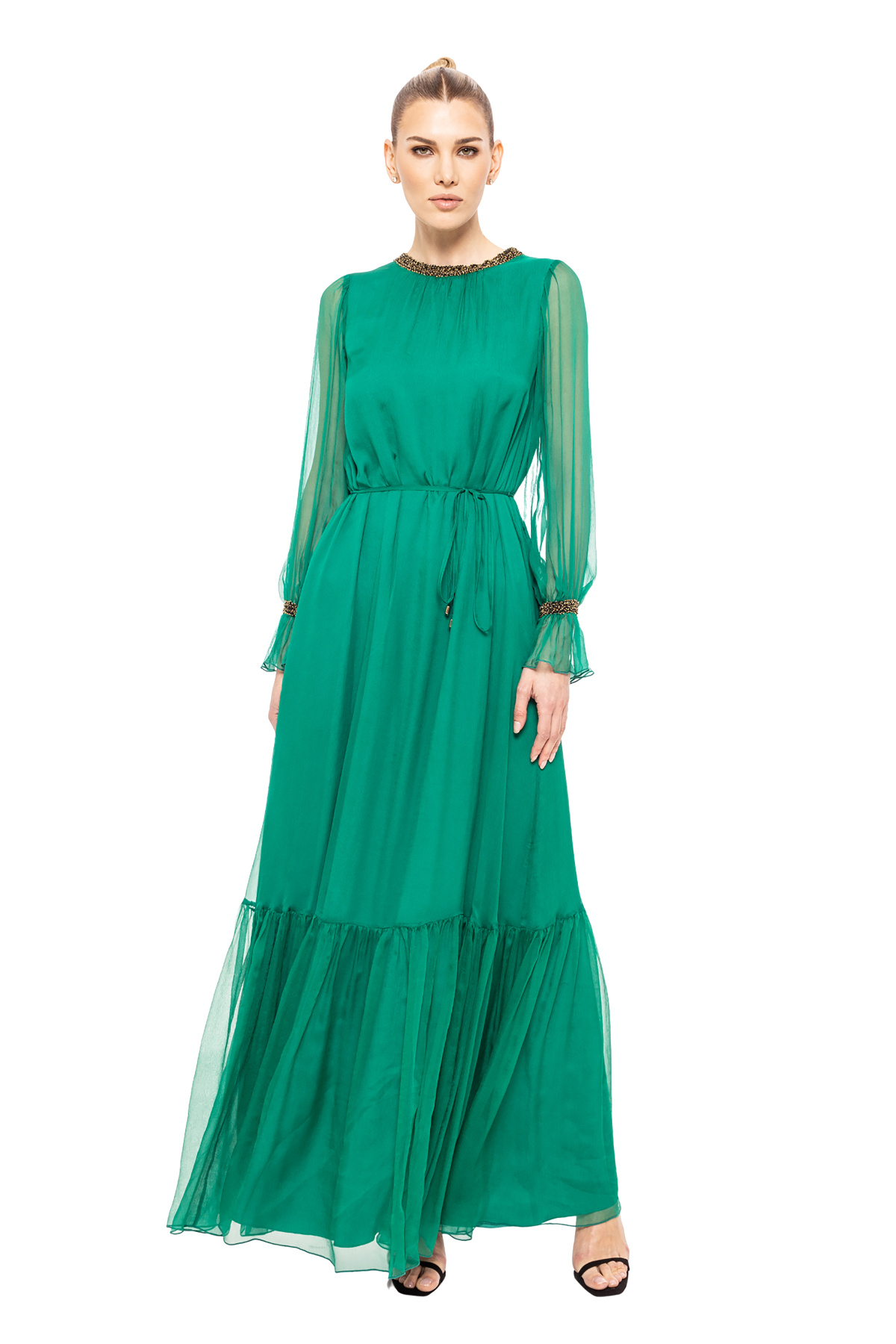 maria Rochie din matase cu cordon | RS14610 | NISSA