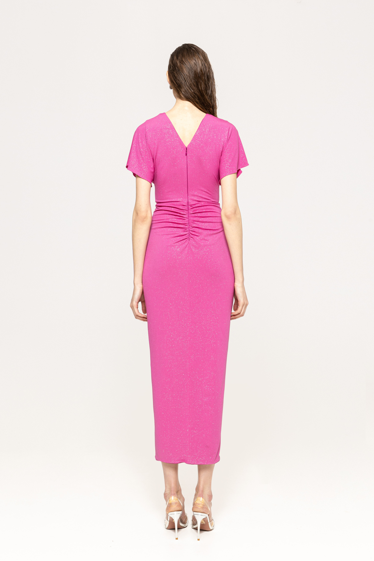 Rochie drapata cu decolteu in V | RS14737 | NISSA